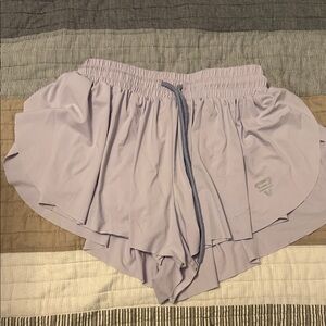 Women's Light Purple Athletic Shorts